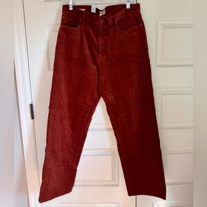 NWT Todd Snyder Men's Rich Red Corduroy Pants